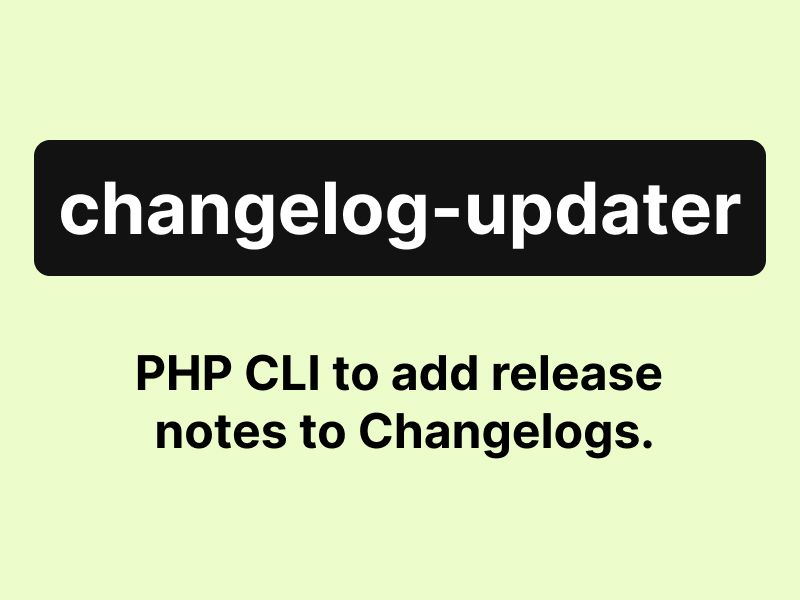Image representing the changelog-updater CLI project